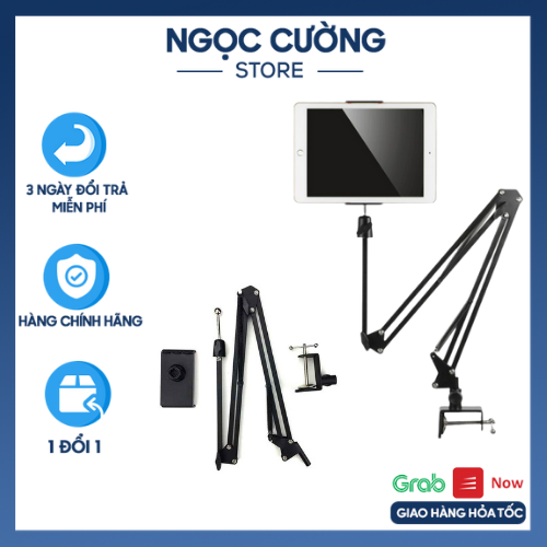 Giá đỡ ipad điện thoại, máy tính bảng, kẹp điện thoại đầu giường xem phim ,xoay 360 độ điều chỉnh mọi góc cạnh