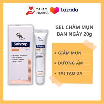 Chấm mụn Fixderma Salyzap Gel chấm mụn, tẩy tế bào chết, đánh bay mụn ẩn, mụn đầu đen, giảm thâm da mụn, có thể thay thế chấm mụn neogen, differin, miếng dán mụn (20ml) - Zafami Pharma
