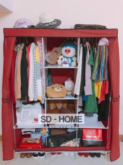 Tủ vải 3 buồng 8 ngăn