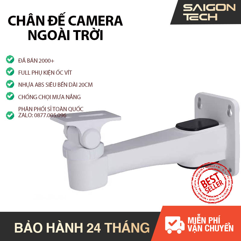 🔴Chân Đế Camera Ngoài Trời Chất Lượng Cao - Độ dài 20 cm - Bằng nhựa cao cấp xoay 180 chiều ngang 110 độ chiều dọc - Phù hợp tất cả các loại camera - Saigon Technology #cameraanninh #revodoi