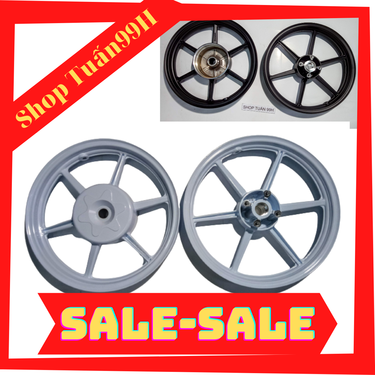 Mâm 6 cây X1R dành cho Vario, Click 125-150 bản 1.6 và 1.85