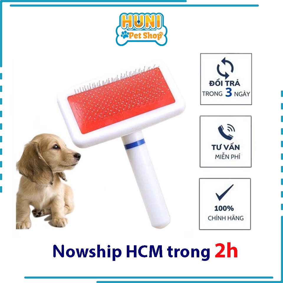 Lược kim chải lông cho chó mèo lông dài hoặc giống chó poodle - Huni petshop