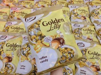 SIÊU NGON - Kẹo Socola Bông Huệ Vàng Nga Konti Golden 1KG