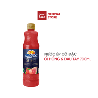 Nước ép Sunquick hỗn hợp ổi & dâu 700ml tốt cho sức khỏe
