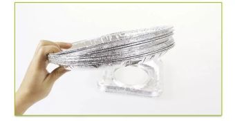 Bộ 10 Miếng Lót Nhôm Tròn / Vuông - Bếp Gas Vệ Sinh Nhanh chống tràn dầu mỡ