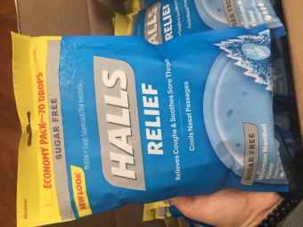 KẸO HO HALL BẠC HÀ 70-80 VIÊN - Mỹ