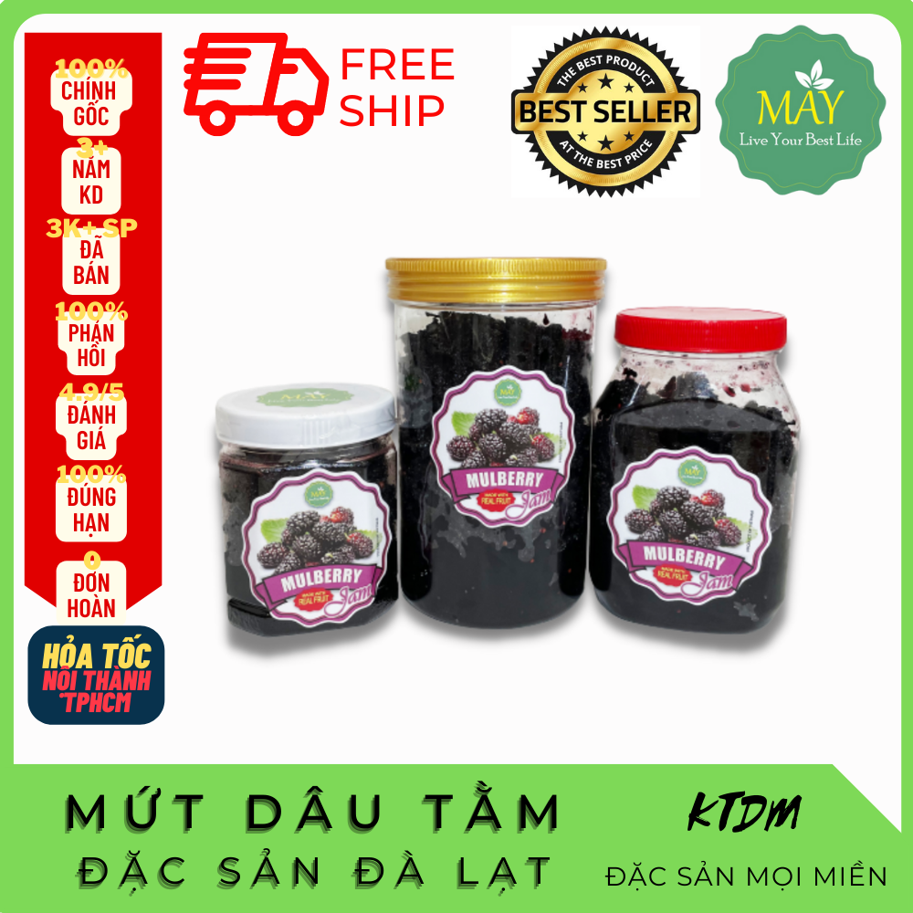 [Freeship MAX] Mứt dâu tằm Đà Lạt 🍓🍓 Đặc Sản Đà Lạt chính gốc, Thơm ngon, rẻ, Hợp vệ sinh ATTP, lựa chọn của mọi gia đình