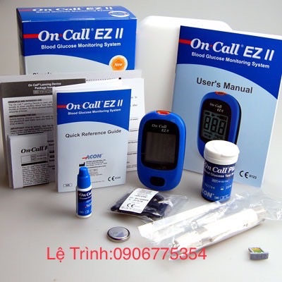 Máy đo đường huyết On Call EZ II + Tặng kèm hộp 25 que thử