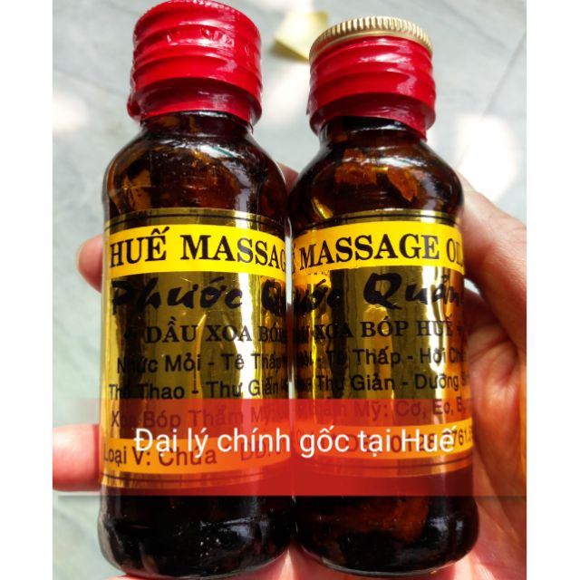 2 Dầu xoa bóp massage Huế PHƯỚC QUY( chính hãng 2 chai x 60ml ) MIỄN SHIP khi mua từ 5 sản phẩm