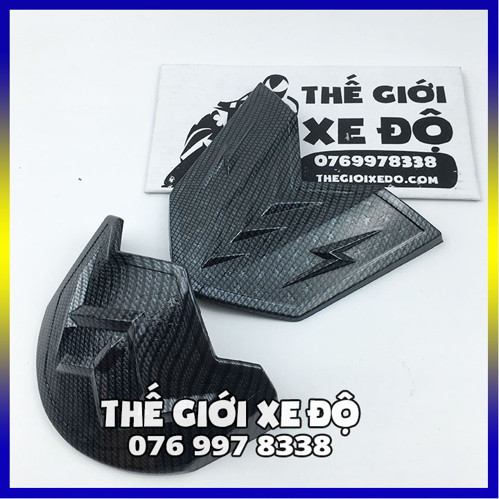 Ốp mỏ dè Sh 350i carbon - phụ kiện trang trí ốp cacbon mũi dè trước sau Sh 350i