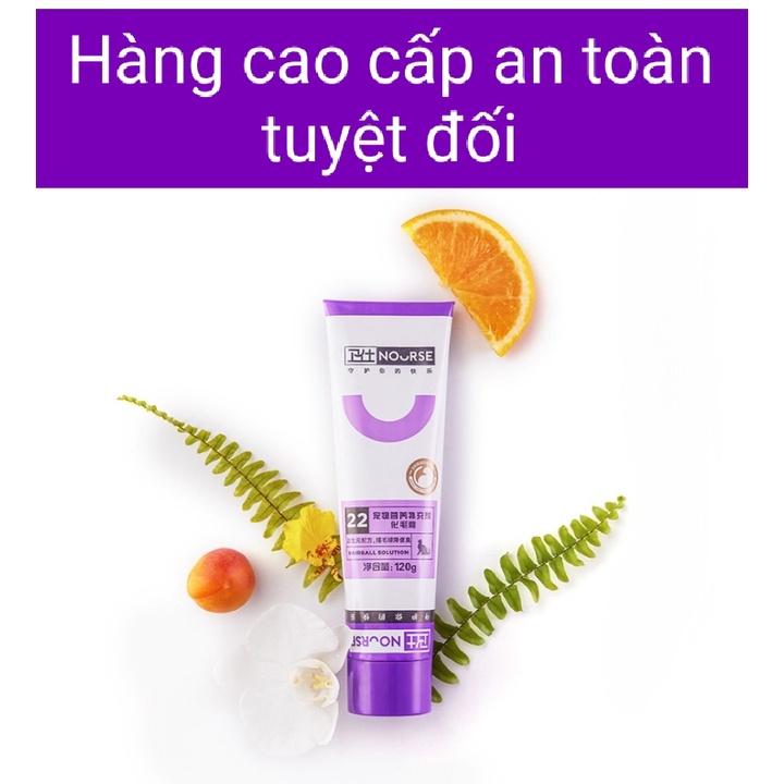 Nourse 22 - gel tiêu búi lông mèo, hỗ trợ tình trạng khó tiêu do búi lông