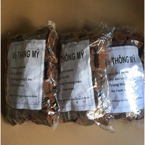 1 gói vỏ thông mỹ size 1-2cm