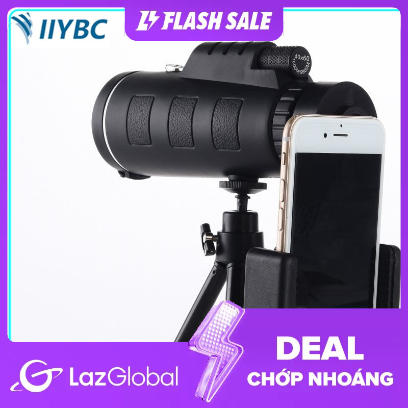 Ống Nhòm Gắn Điện Thoại 40x60 Telescope Nhìn Siêu Xa, Tặng Kèm Tripod Và Giá Đỡ Điện Thoại