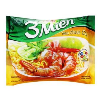 1 thùng Mì 3 Miền Tôm Chua Cay Reeva, tôm hùm, mì bò sợi phở khô Gói 65G