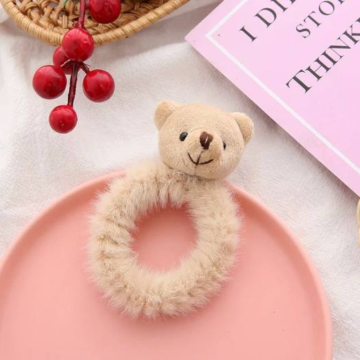 Dây Buộc Tóc Hình Thú 3D Cho Nữ - Dây Cột Tóc Hình Gấu , Thỏ (1 Chiếc)