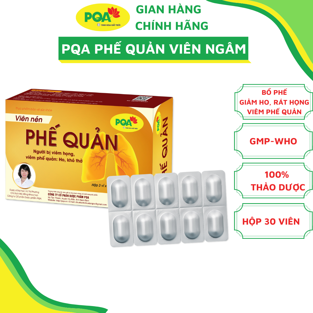 Tablets bronchial PQA for people suffering from the throat, bronchitis