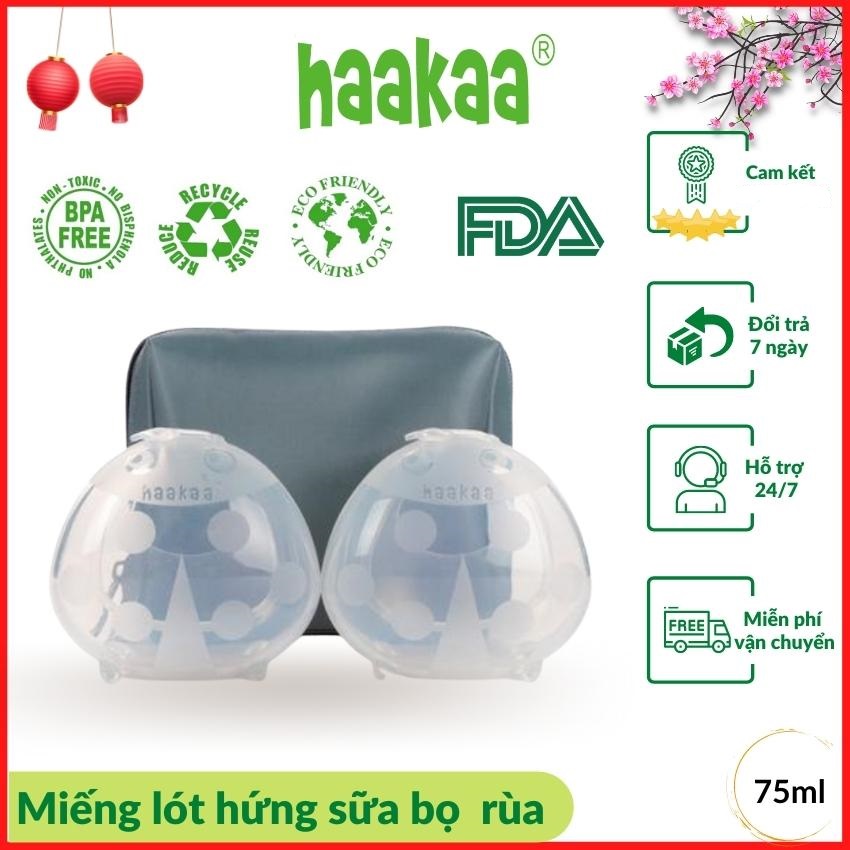 Miếng lót trữ sữa con bọ rùa silicone Haakaa, thiết kế nhỏ gọn, mền mại