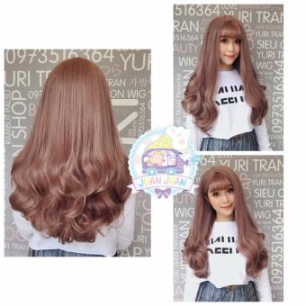 Tóc giả nữ cả đầu Tóc giả nguyên đầu xoăn mã 8136