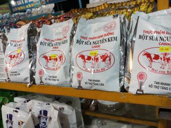 Sữa Bột Nguyên Kem Hai Con Bò Đỏ 500g - Sữa bột nguyên kem CANXI, THỰC PHẨM DINH DƯƠNG