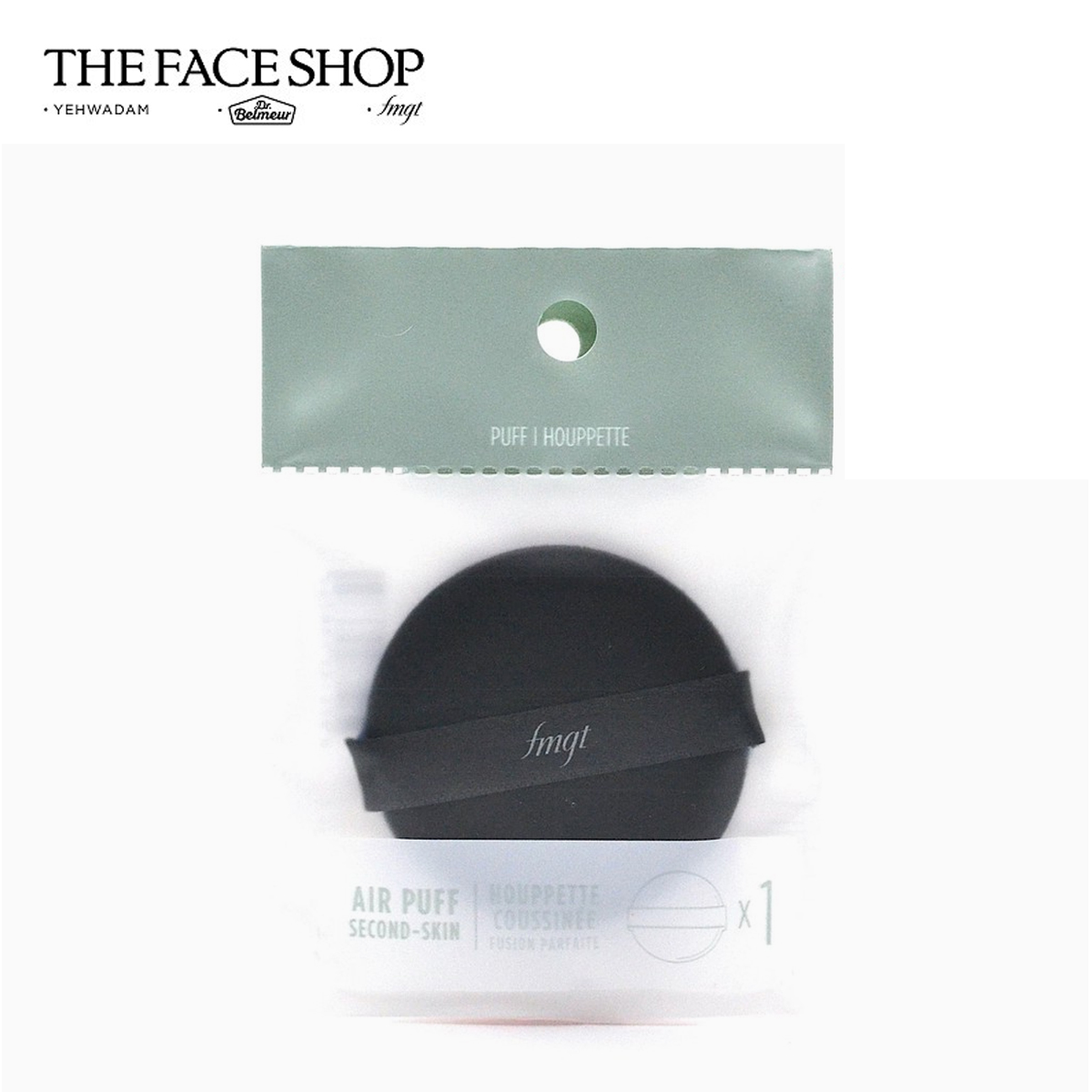 Bông phấn đánh cushion air puff second skin fmgt the face shop