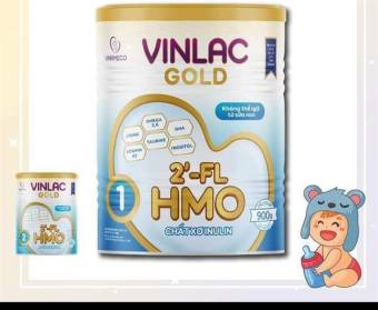 Freeship_Sữa bột Vinlac Gold HMO số 1 lon 900g tặng kèm khăn
