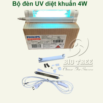 Bộ đèn UV diệt khuẩn - Đèn cực tím UV diệt khuẩn 4W Philips