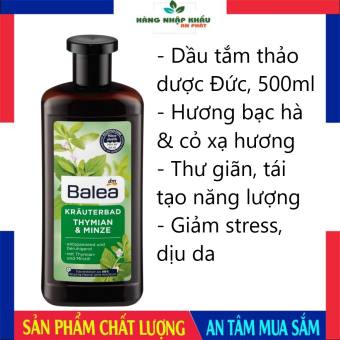 Sữa Tắm Thảo Dược Balea Tinh Dầu Bạc Hà, Cỏ Xạ Hương Thymian & Minze giúp thư giãn giảm stress, 500ml