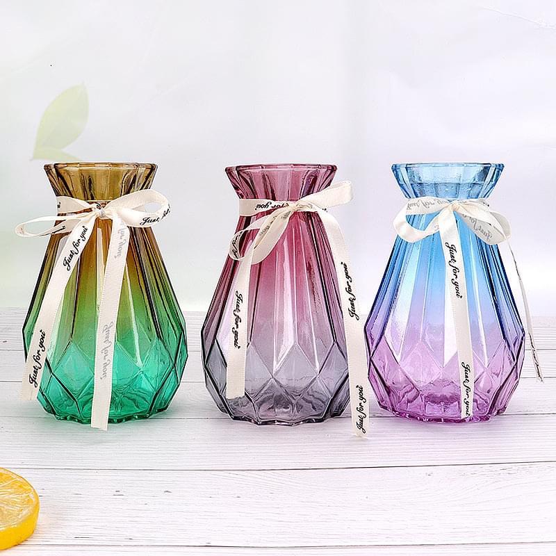 Lọ hoa thuỷ tinh đa giác