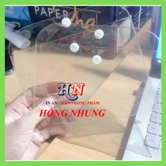 Túi Nhựa Dẻo Bọc Bìa Đăng Kiểm Ô Tô, Nhựa Trong Suốt, Có Nắp, Dẻo Dày