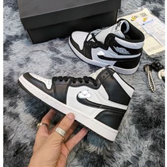 Giày jordan 1 đen trắng cổ cao, giày thể thao jordan panda cao cổ nam nữ