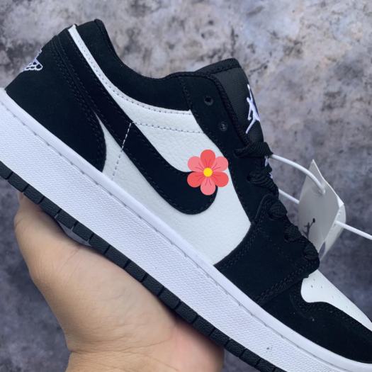Giày JORDAN 1 low black white, giày sneaker jodan jd 1 đen trắng thấp cổ , giày thể thao hot trend