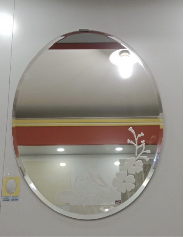 Gương soi hoa văn phòng tắm - kiếng soi nhà tắm - kích thước: 45x60 cm