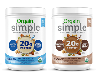 Bột protein thuần chay hữu cơ Orgain Simple 567g