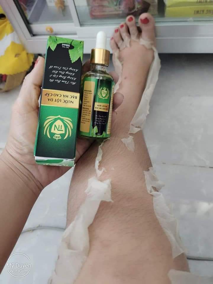 Nước Lột Da Bạc Hà I Nước lột lạnh bodyI _Không hôi, thơm mùi bạc hà, lột mảng to dày
