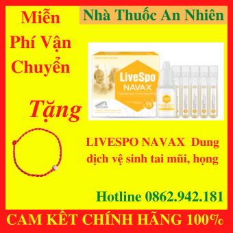 Xịt Bào Tử Lợi Khuẩn Mũi Họng Livespo Navax  ( Màu Vàng ) Cho Trẻ Sơ Sinh Và Trẻ Em - An Nhiên 1