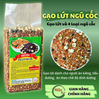 Gạo lứt Đỏ Điện Biên mix ngũ cốc , gạo lứt ngũ cốc chính hãng Mộc Việt