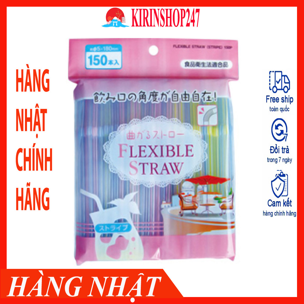 Set 150 ống hút an toàn cho bé Hàng Nhật