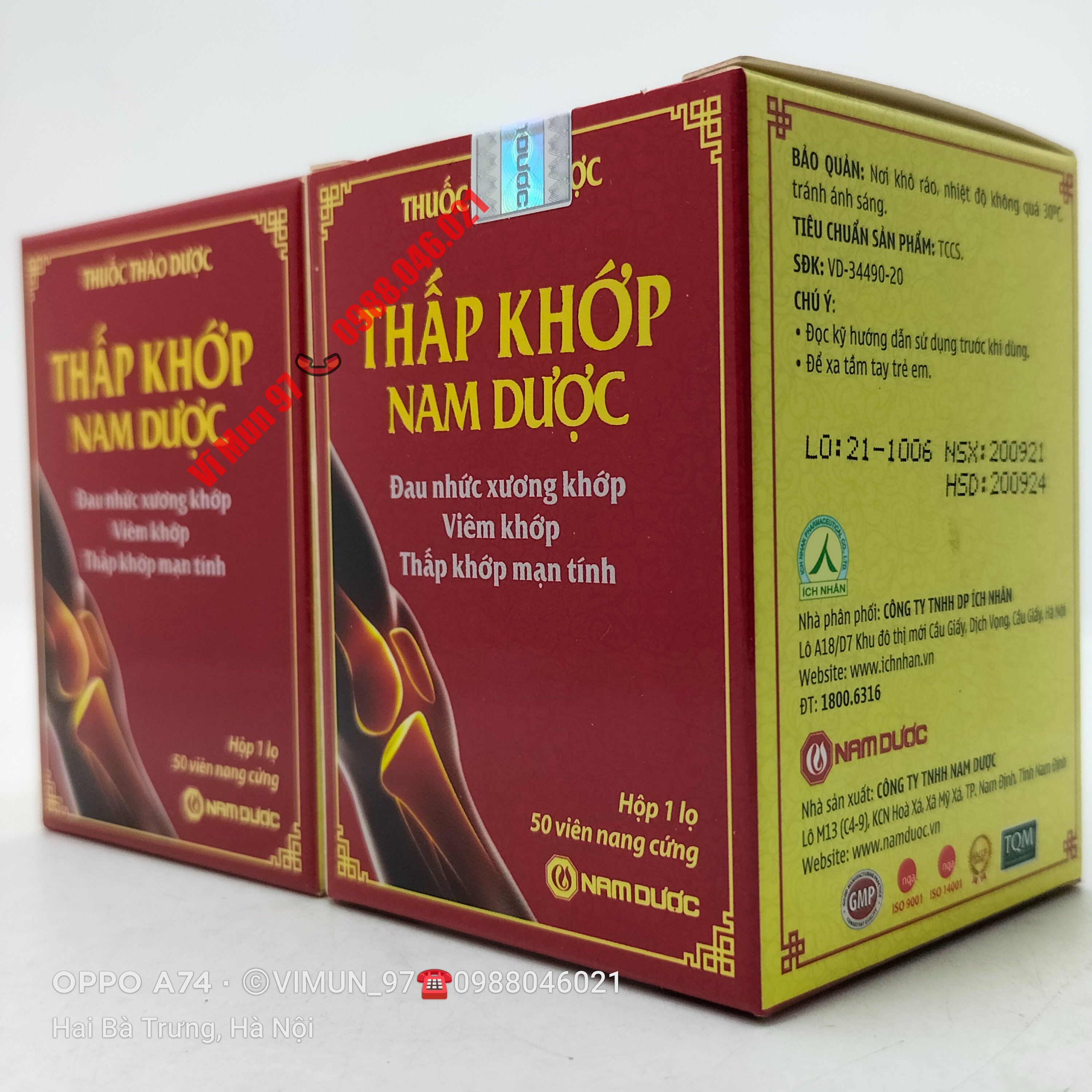 Thấp khớp nam dược hộp 50 viên