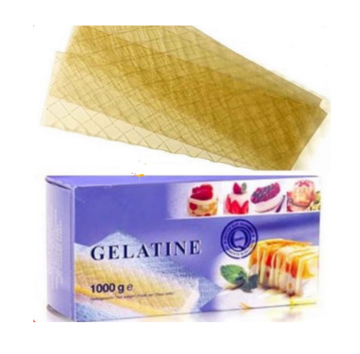 Lá Gelatin Đức gelatin bột gelatin hữu cơ nhập khẩu chính hãng 3g 1 lá