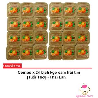 [KẸO TUỔI THƠ] Vitamin C trái tim tuổi thơ Vỉ 24 Hộp- Thái Lan