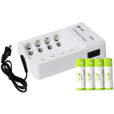 COMBO 4 pin 2800 mAh + cốc sạc kiwi - hàng chính hãng , bh 12 tháng - thích hợp cho micro không dây và các thiết bị điện tử