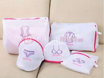 Bộ 5 túi lưới giặt đồ phân loại quần áo