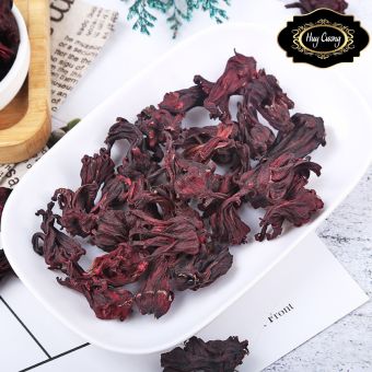 Hoa Atiso đỏ nguyên bông loại 1, trà hoa dâm bụt, bụp giấm khô (Hibiscus) sấy khô từ hoa atiso đỏ tươi Tây Bắc