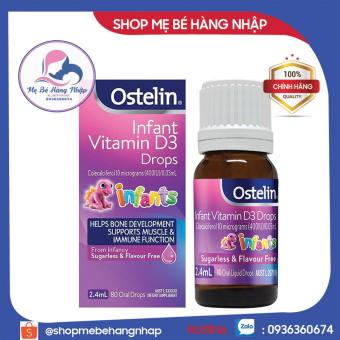 Vitamin D3 Ostelin Infant dạng giọt của Úc 2.4ml