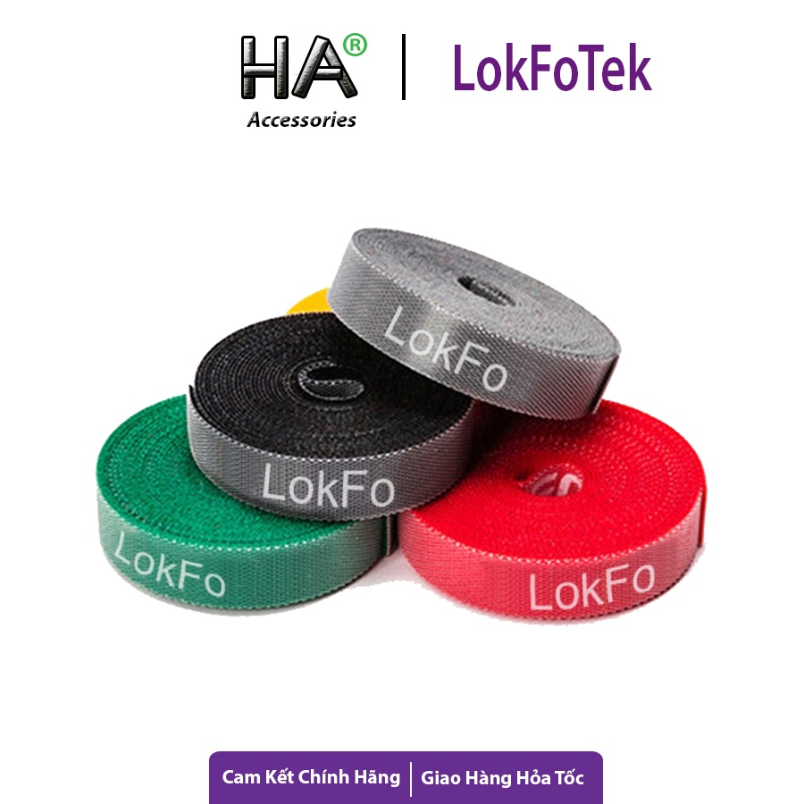 Phụ kiện bảo vệ dây cáp, tai nghe lokfo a03, dây velcro buộc cáp dài 5 mét