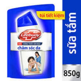 Sữa tắm Lifebuoy chăm sóc da túi  850g túi  xanh