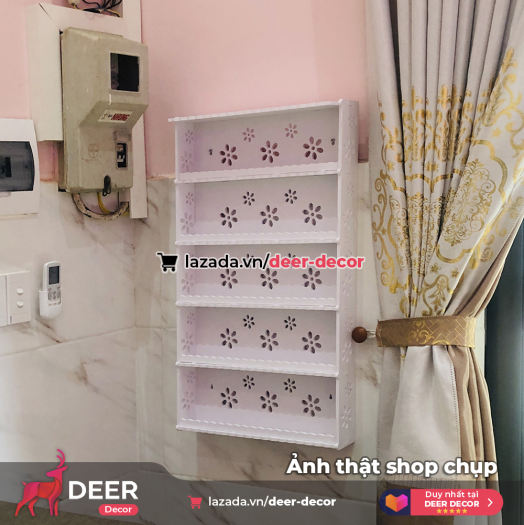 Kệ Để Đồ Nail, Để Nước Sơn Treo Tường Loại Lớn - DEER DECOR