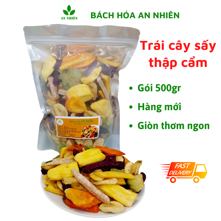 Trái cây sấy khô thập cẩm sấy nguyên An Nhiên 500gr