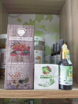 COMBO KEM TÁI TẠO TRẺ HÓA DA SEABERRY BOOSTER MẸ KEN-Gồm Kem Seaberry trẻ hóa 30ml+ Serum 30ml+ kem cấp ẩm 30ml