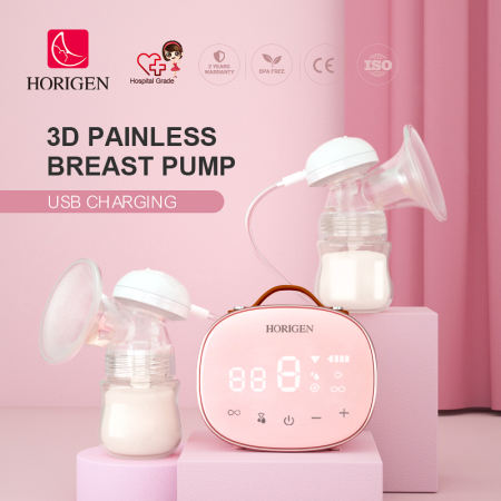 Horigen 3D Double Electric Breast Pump - More Milk